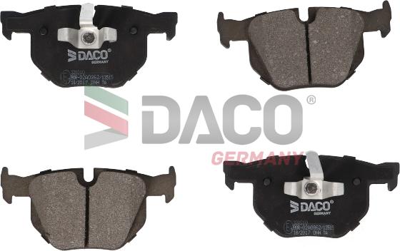 DACO Germany 320310 - Тормозные колодки, дисковые, комплект autospares.lv