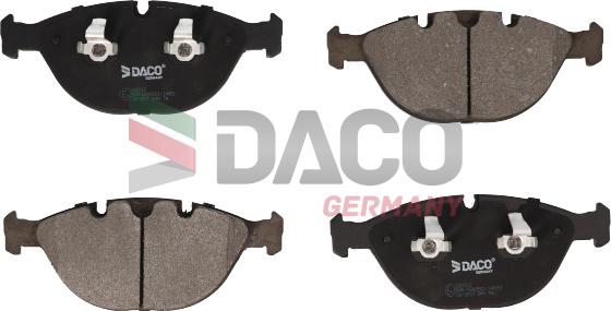 DACO Germany 320312 - Тормозные колодки, дисковые, комплект autospares.lv