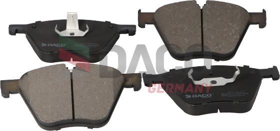 DACO Germany 320337 - Тормозные колодки, дисковые, комплект autospares.lv