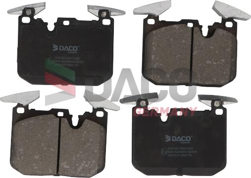 DACO Germany 320329 - Тормозные колодки, дисковые, комплект autospares.lv