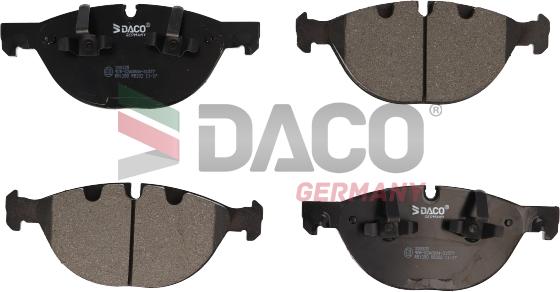 DACO Germany 320325 - Тормозные колодки, дисковые, комплект autospares.lv