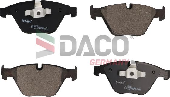 DACO Germany 320321 - Тормозные колодки, дисковые, комплект autospares.lv