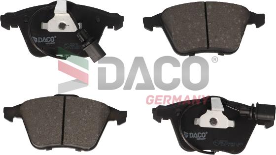 DACO Germany 320202 - Тормозные колодки, дисковые, комплект autospares.lv