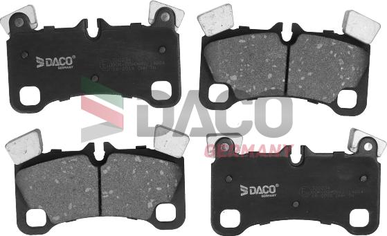 DACO Germany 320234 - Тормозные колодки, дисковые, комплект autospares.lv