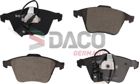 DACO Germany 320221 - Тормозные колодки, дисковые, комплект autospares.lv