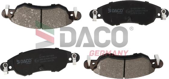 DACO Germany 321943 - Тормозные колодки, дисковые, комплект autospares.lv