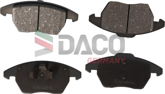 DACO Germany 321953 - Тормозные колодки, дисковые, комплект autospares.lv