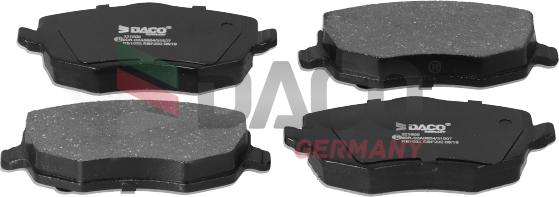 DACO Germany 321906 - Тормозные колодки, дисковые, комплект autospares.lv