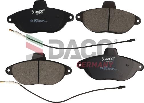 DACO Germany 321934 - Тормозные колодки, дисковые, комплект autospares.lv