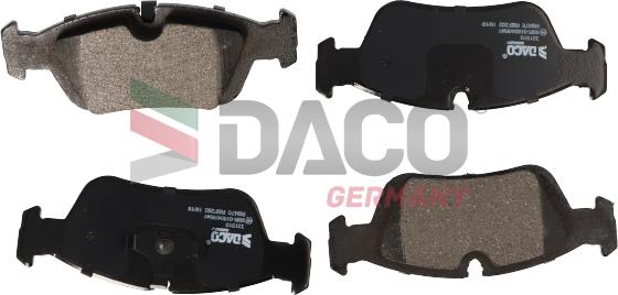 DACO Germany 321510 - Тормозные колодки, дисковые, комплект autospares.lv