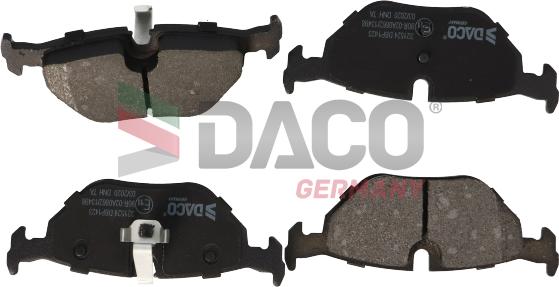 DACO Germany 321524 - Тормозные колодки, дисковые, комплект autospares.lv