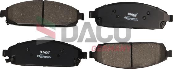 DACO Germany 321604 - Тормозные колодки, дисковые, комплект autospares.lv