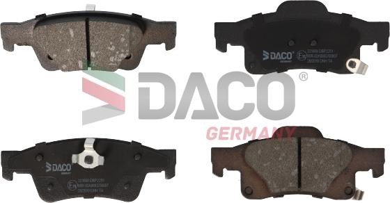 DACO Germany 321608 - Тормозные колодки, дисковые, комплект autospares.lv