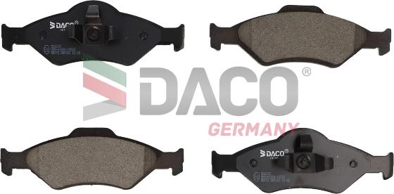 DACO Germany 321013 - Тормозные колодки, дисковые, комплект autospares.lv