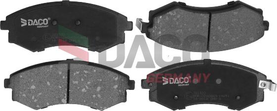 DACO Germany 321320 - Тормозные колодки, дисковые, комплект autospares.lv
