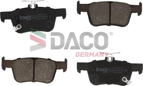 DACO Germany 321205 - Тормозные колодки, дисковые, комплект autospares.lv