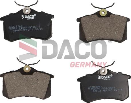 DACO Germany 323947 - Тормозные колодки, дисковые, комплект autospares.lv