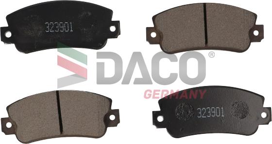 DACO Germany 323901 - Тормозные колодки, дисковые, комплект autospares.lv
