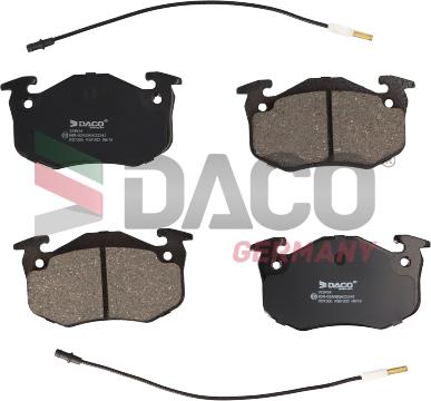 DACO Germany 323924 - Тормозные колодки, дисковые, комплект autospares.lv