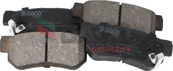 DACO Germany 323411 - Тормозные колодки, дисковые, комплект autospares.lv