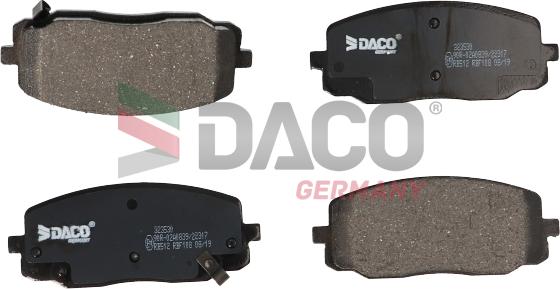 DACO Germany 323530 - Тормозные колодки, дисковые, комплект autospares.lv