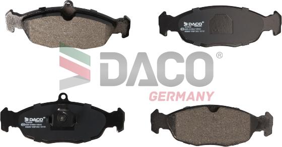 DACO Germany 323609 - Тормозные колодки, дисковые, комплект autospares.lv