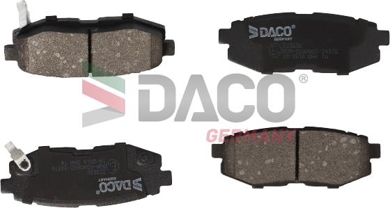 DACO Germany 323636 - Тормозные колодки, дисковые, комплект autospares.lv