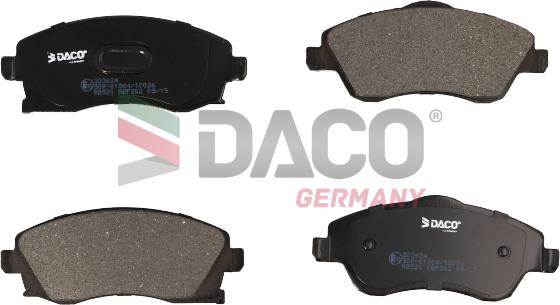 DACO Germany 323624 - Тормозные колодки, дисковые, комплект autospares.lv