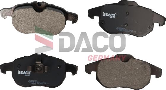 DACO Germany 323628 - Тормозные колодки, дисковые, комплект autospares.lv