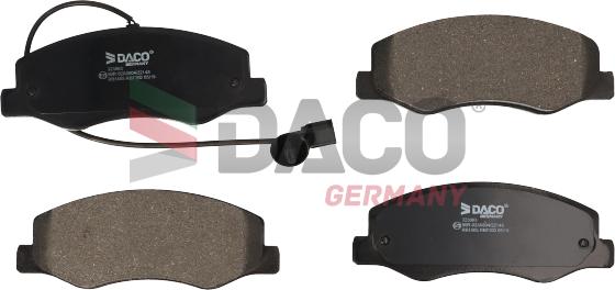 DACO Germany 323003 - Тормозные колодки, дисковые, комплект autospares.lv