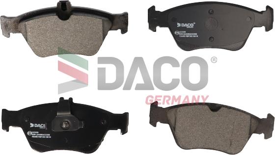 DACO Germany 323330 - Тормозные колодки, дисковые, комплект autospares.lv