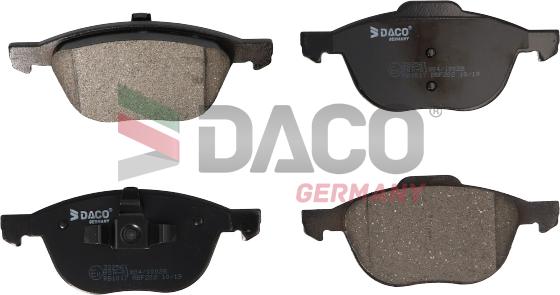 DACO Germany 322561 - Тормозные колодки, дисковые, комплект autospares.lv