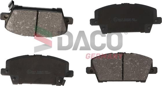 DACO Germany 322640 - Тормозные колодки, дисковые, комплект autospares.lv