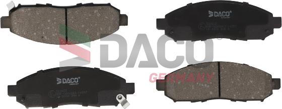 DACO Germany 322603 - Тормозные колодки, дисковые, комплект autospares.lv