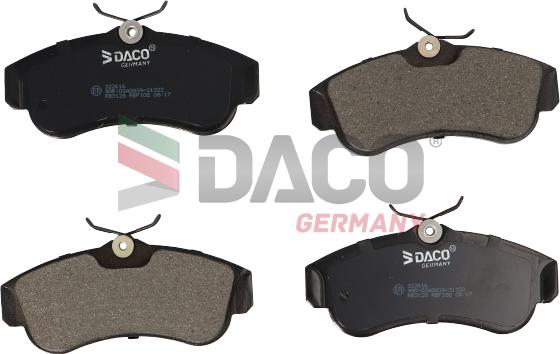 DACO Germany 322616 - Тормозные колодки, дисковые, комплект autospares.lv