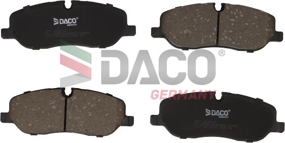 DACO Germany 322014 - Тормозные колодки, дисковые, комплект autospares.lv