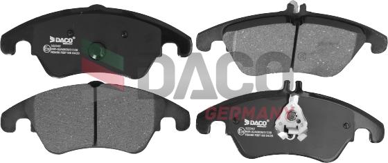 DACO Germany 322342 - Тормозные колодки, дисковые, комплект autospares.lv