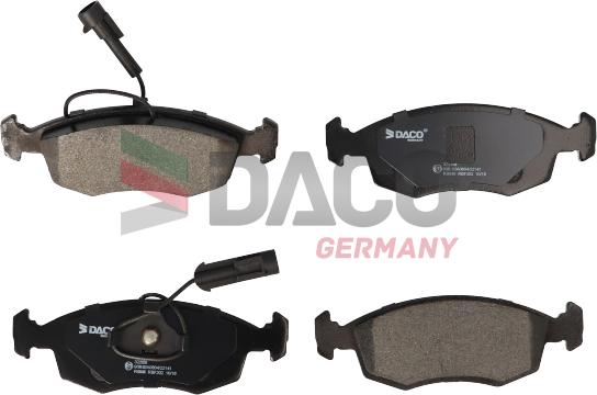 DACO Germany 322359 - Тормозные колодки, дисковые, комплект autospares.lv