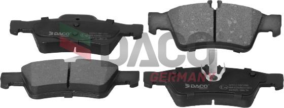 DACO Germany 322312 - Тормозные колодки, дисковые, комплект autospares.lv