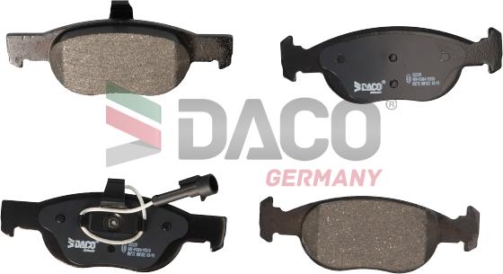 DACO Germany 322339 - Тормозные колодки, дисковые, комплект autospares.lv