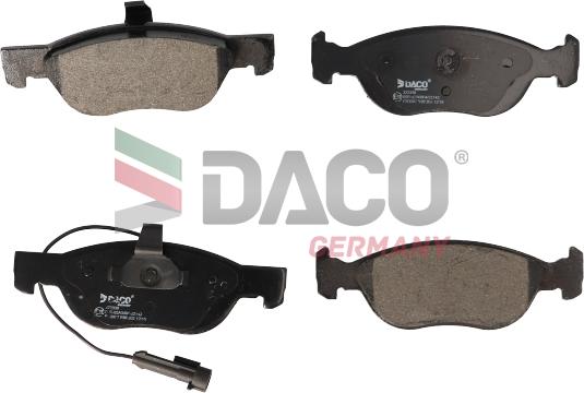 DACO Germany 322338 - Тормозные колодки, дисковые, комплект autospares.lv