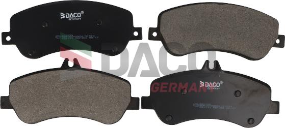 DACO Germany 322329 - Тормозные колодки, дисковые, комплект autospares.lv