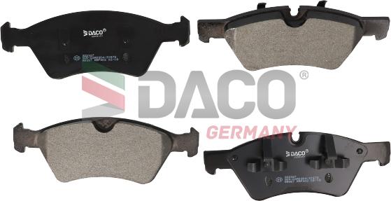 DACO Germany 322327 - Тормозные колодки, дисковые, комплект autospares.lv