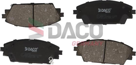 DACO Germany 322240 - Тормозные колодки, дисковые, комплект autospares.lv