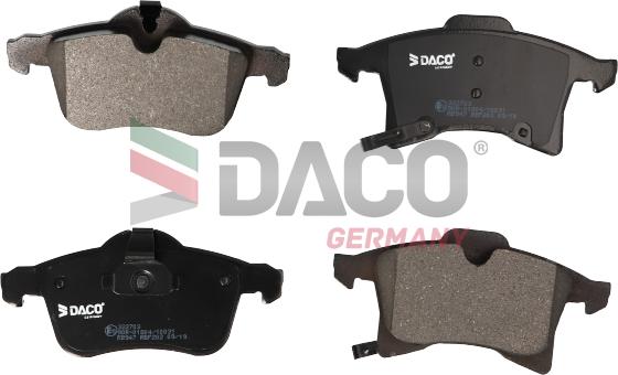 DACO Germany 322703 - Тормозные колодки, дисковые, комплект autospares.lv