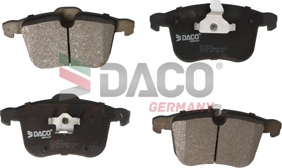 DACO Germany 322721 - Тормозные колодки, дисковые, комплект autospares.lv