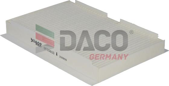 DACO Germany DFC0600 - Фильтр воздуха в салоне autospares.lv