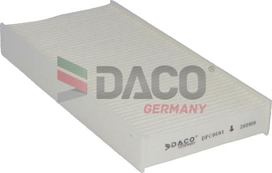 DACO Germany DFC0601 - Фильтр воздуха в салоне autospares.lv