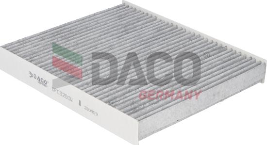 DACO Germany DFC0200W - Фильтр воздуха в салоне autospares.lv