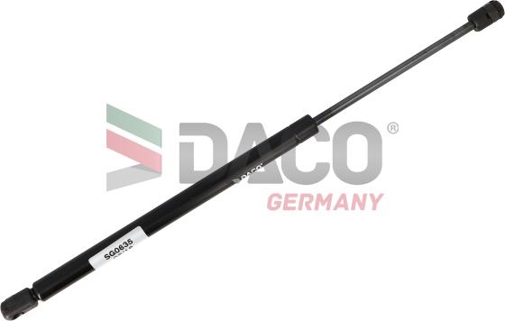 DACO Germany SG0635 - Газовая пружина, капот autospares.lv